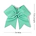 AMYDECOR 7 Inch Jumbo Solid Color Bows with Alligator Hair Clips For Girls and Women (Mint green)