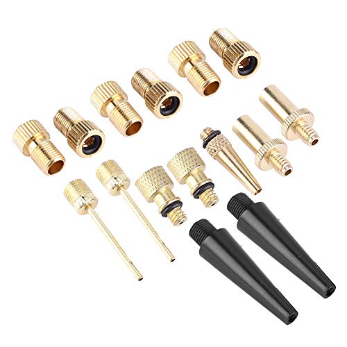 Versatile 15pcs Bicycle Valve Adapter Collection for SV AV DV Valves Inflatable Bikes Balloon Mountain Bikers
