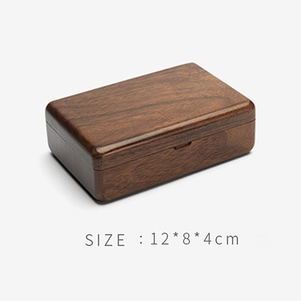 Deposito di GioielliScatola da Viaggio in Legno retrò Custodia da imballaggio per Gioielli in Legno Anello Nuziale Collana Bracciale Organizzatore Donna Uomo Display Box Gift