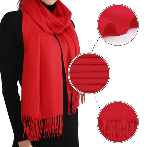 Image of RIIQIICHY Women's Fringe Shawl Wrap Pashmina Scarf for Wedding Evening