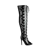 WILDKATZEN Women's Over The Knee Thigh High Heel Boots...