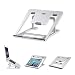 LEZCHI Laptop Stand, Adjustable laptop stand Portable Foldable Ergonomic Desktop Stand Holder Mount for for Macbook Air Pro/Notebook/Tablet/iPad Universal 6 Levels Adjustable Foldable