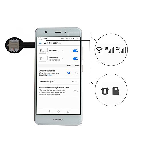 Adaptador Dual Sim Flat Extensor Nano 2 Chip Black