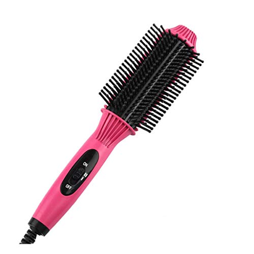 Cepillo eléctrico alisador de cabello portátil para barba