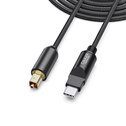Cubilux Optyczny kabel audio USB C do TOSLINK [192KHz/24bit], jednokierunkowy konwerter SPDIF, nadajnik audio do MacBooka, PC i laptopa, niekompatybilny z TV, 6,6 ft / 2 m