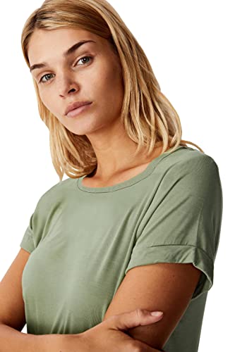 Image of Fabricorn Stylish Plain Up and Down Cotton Tshirt for Women