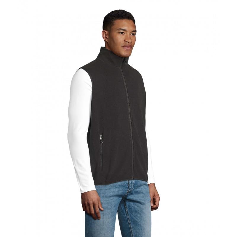 Veste Micropolaire sans Manche SOL'S Factor Finition Premium Beige - 3