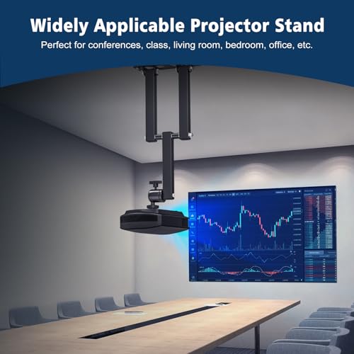 Jubor Projector Wall Mount, Projecror Stand Adjustable 360° Rotation - Image 3