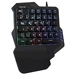 Logilink – LogiLink beleuchtete Einhand-Gaming Tastatur mit ergonomisch