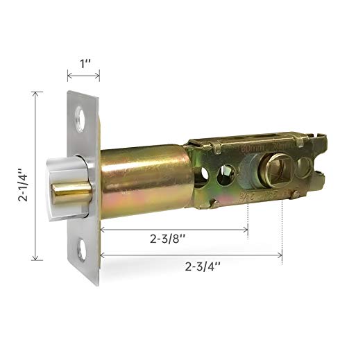 Adjustable Deadlatch 2-3/8'' Or 2-3/4'', Keyless Entry Door Lock Replacement Latch,Smart Door Lock Deadlatch,Security Door Latch, Smart Door Locks Accessories By Nyboer #TOP1