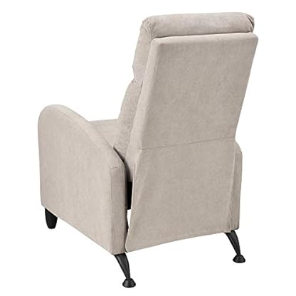 [en.casa] Polstersessel Bregenz Relaxsessel Relaxliege 102x60x92 cm Liegesessel Fernsehsessel Sessel mit Verstellbarer Rückenlehne TV Sessel aus Textil Braun – Bild 8