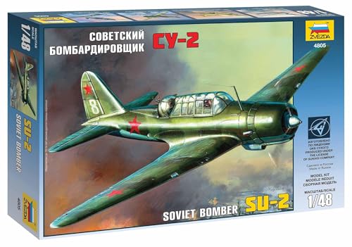 Maquette avion Su-2 Zvezda Z4805 pour collectionneur d'aviation militaire soviétique