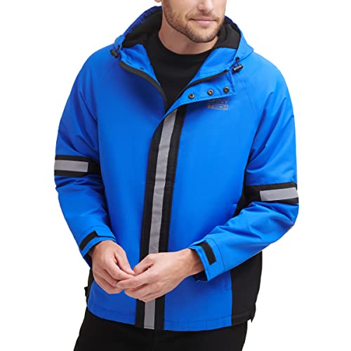 Image of DKNY mens Dkny Men's Taslan Performance Hoody With Reflective Detail