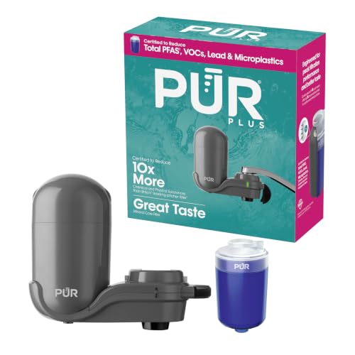 PUR Plus Faucet-Mount Water Filtration System, Lead-Reducing...
