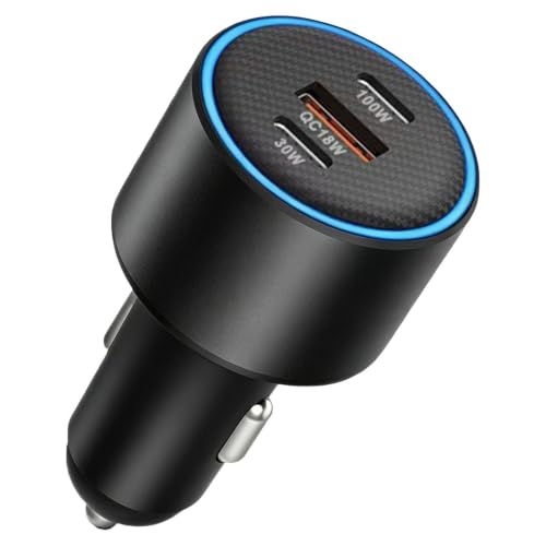 Cargador inteligente de coche 130W con detección automática de dispositivos