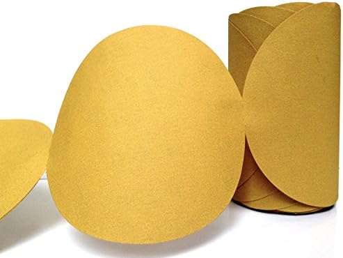 SANDING DISC, 5", 220 grit, Stick Back (PSA) Abrasive Sandpaper Link Roll,100 ct
