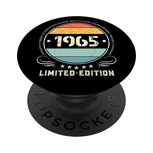 1965 edición limitada 1965 cumpleaños Popsocket para mujeres y hombres PopSockets PopGrip Intercambiable