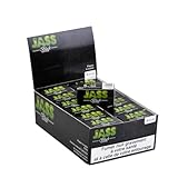 Format rouleau de 5 mètres Feuilles à Rouler JASS Black Edition Rolls Slim – Boîte 24 Rouleaux de 5 m x 45 mm  Papier Fin 13 g/m², Pulpe de bois & Lin – Sans Nicotine ni Tabac