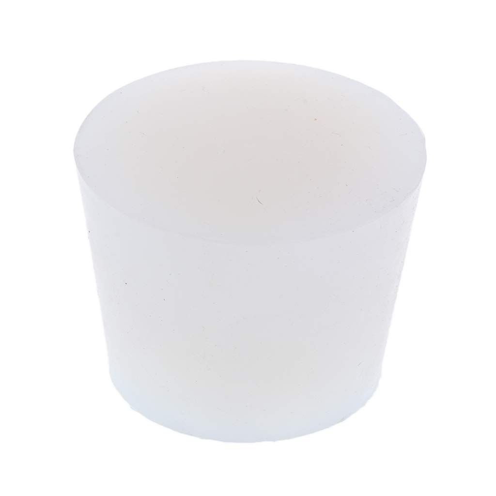 Bouchon de bouteille de vin en silicone pour tube de verrerie de laboratoire 4-10 cm, sans trou 4-10 cm