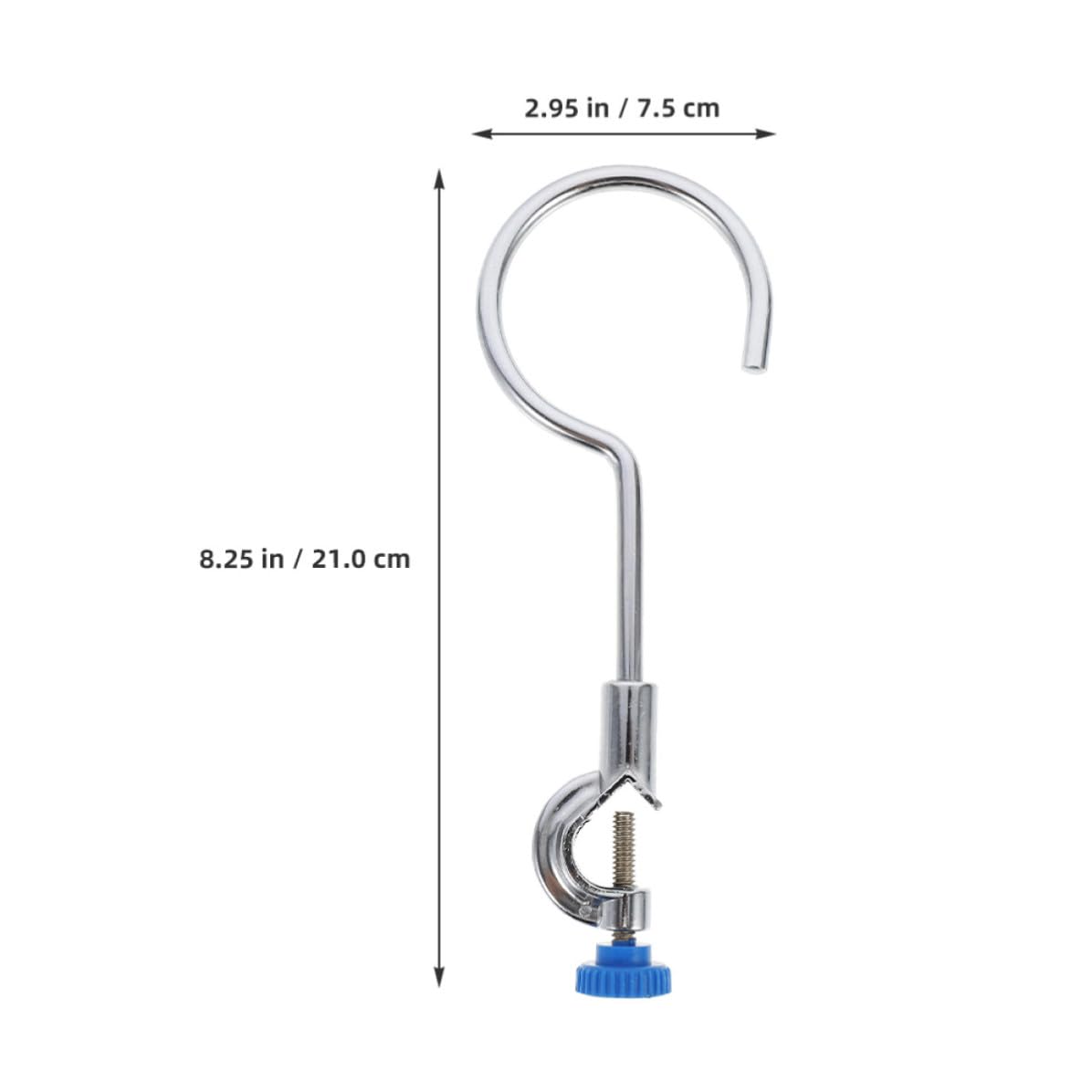 Amosfun Metal Flask Support Clamp Ring with Stable and Adjustable Support for Laboratory Beakers and Retorts, Silver Beaker Gripper Stand for Experiments and Distillation