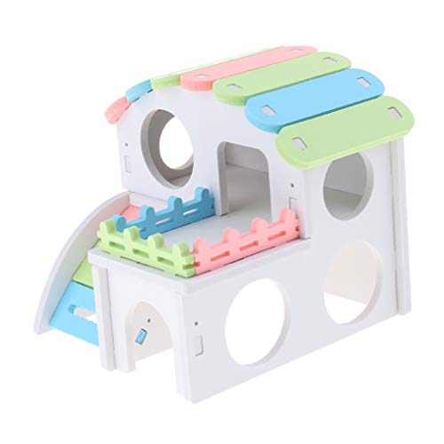 Maison hamster refuge pour petits animaux et espace de jeu - 5