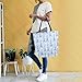 SUABO Eiffel Tower Flag Tote Bag Canvas Tote Bags for Women Shoulder Bag, Reusable Shopping Bag for Travel Grocery