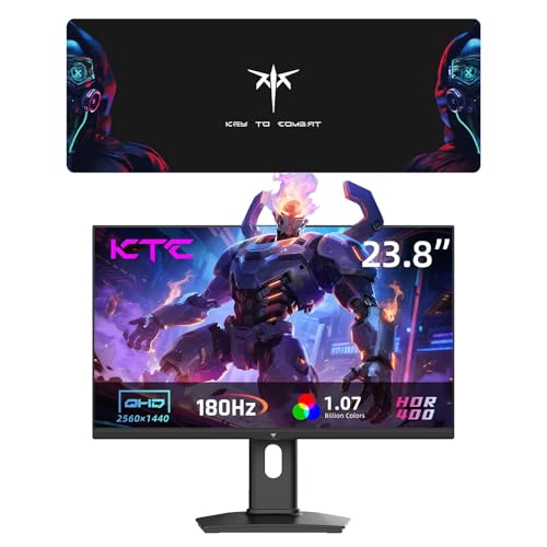 Image of KTC 24 Inch 180Hz 2K Gaming Monitor & Large Mouse Pad