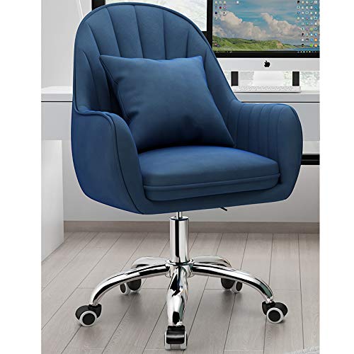 Chaise de bureau en velours chic pour le télétravail à la maison et l'espace co-working