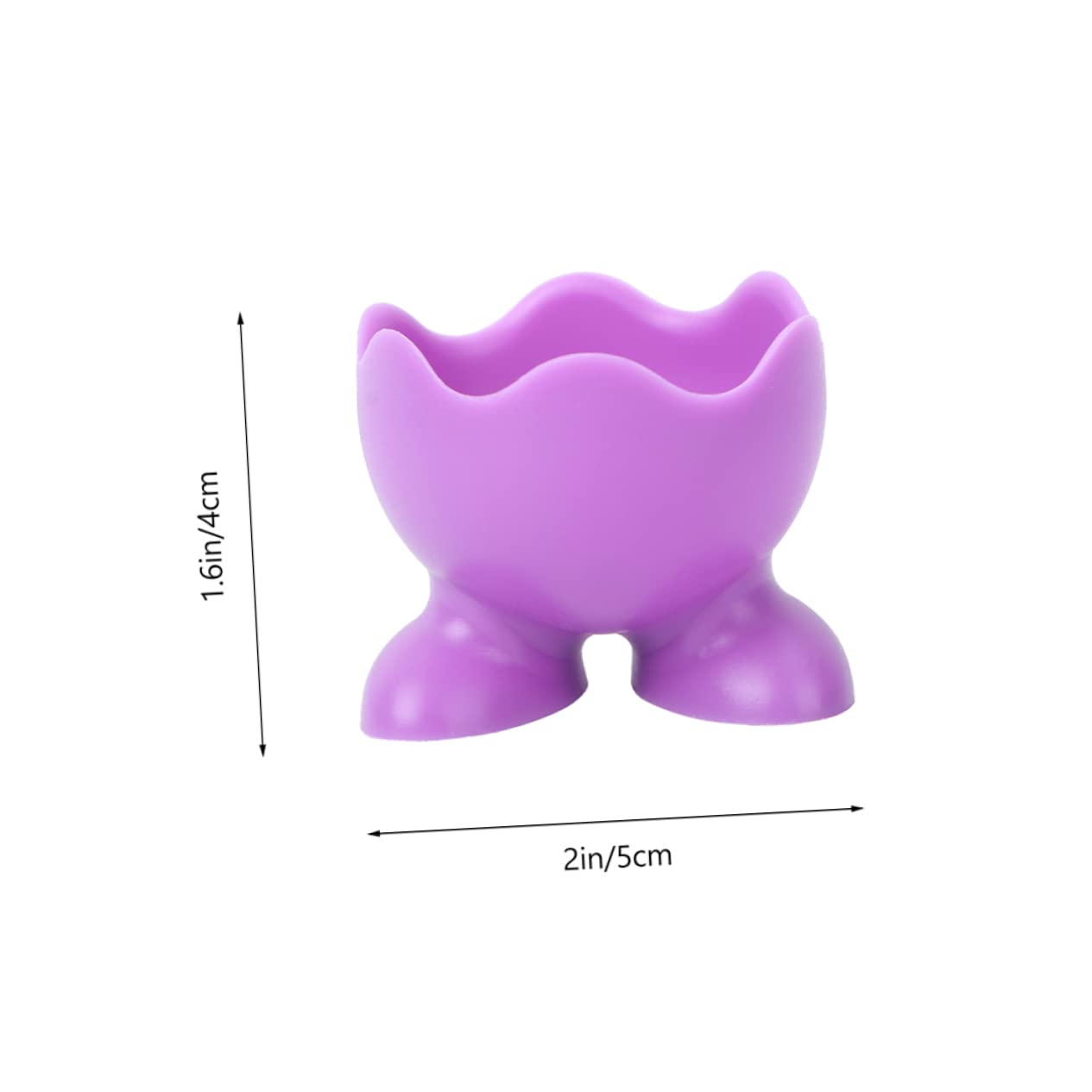 OUNONA 10Pcs Silicone Egg Cups Multi Functional Boiled Egg Serving Trays with Stable Feet for Kitchen and Dining Easy to Clean for Serving Eggs and Powder