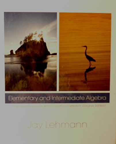 Elementary and intermediate algebra (elementary... 0558745164 Book Cover