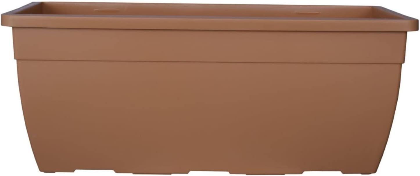 Hug A Plant | Reca 50cm Rectangle Window Planter | Pot for Home & Garden (50CM | 19 INCH, Pack of 1, Camel)