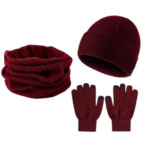 Écharpe gants et bonnet d'hiver épais homme chaud et doux