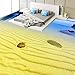 Produktbild Mbwlkj Seaside Beach View 3D Stereo Bodenbelag Benutzerdefinierte Schlafzimmer Lobby Kinderzimmer Angebracht Tapete Wandbild-250cmx175cm