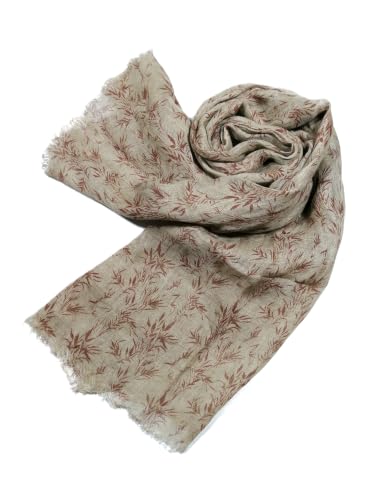 Image of Shanlin Unisex Natural Color 100% Linen Scarves for Men and Women