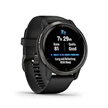 Garmin [Renewed] Venu 2 GPS 43mm Smartwatch, AMOLED Touchscreen, All-day Advanced Health & Fitness Features, Music Storage, Wellness Smartwatch with up to 11 days battery life, Black (Renewed)