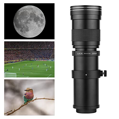 Morelian Camera MF Super Telephoto Zoom Lens F/8.3-16 420-800mm T Mount with Universal 1/4 Thread Replacement for Canon Nikon Sony Fujifilm Olympus Cameras
