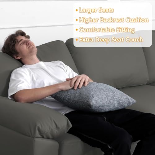 Luxury Faux Leather Reclining Sofa