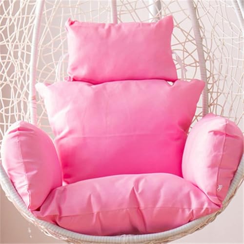 Cojín de repuesto para silla mecedora de temporada primavera/verano, plegable, de 10 cm de grosor, con cremallera y corbatas, para exteriores, patio, jardín, media luna, verde