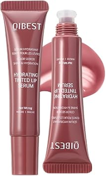 Red Beans Hydrating Tinted Lip Serum, Moisturizing & Nourishing Lip Oil, Jelly Liquid Lipsticks Lip Tint Lip Glaze # 05
