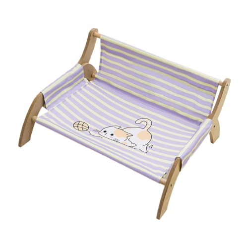 Cojín sillón elevado a rayas para sofás de gatitos y cachorros de interior 7