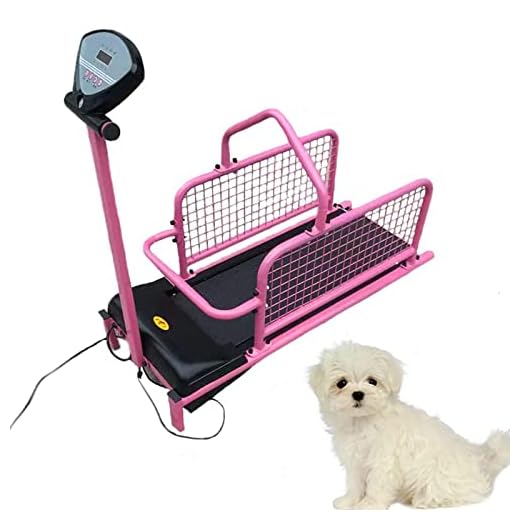 YZILXY Hondenloopband, hondenhardlooptrainingsmachine voor huisdieren, fitnessloopband, snelheidsbereik 0,8-6 km/h voor honden tot 150 pond lichaamsbeweging en afvallen