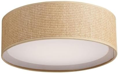 Maxim Lighting 10230GC Prime-120/277V 18W 1 LED Flush Mount-16 Inches Wide by 5.5 inches high, Finish Color: Grass Cloth