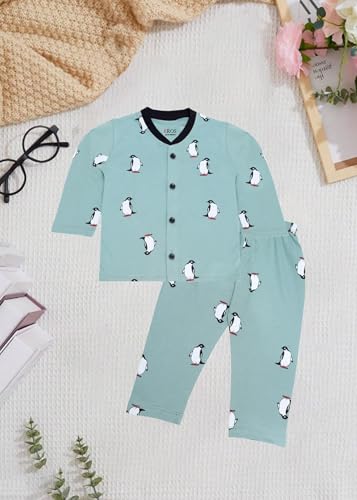 Image of 3BROS BodySuit /Dress for Boys /Girls Full Pajama & Casual Full Sleeves Night Suit Top Combo Kids Set