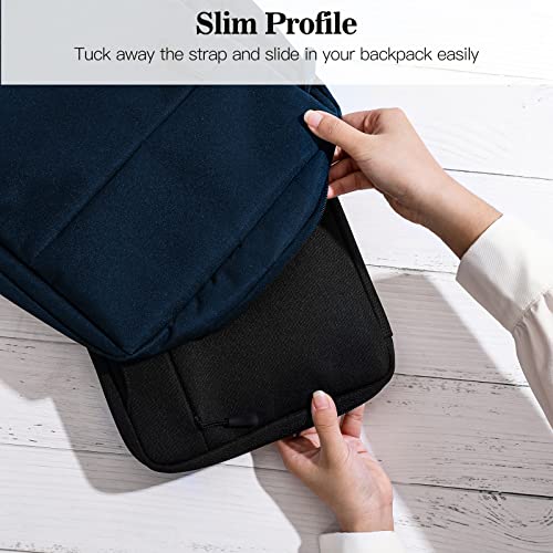 TiMOVO 9-11" Funda para Tablet con Asa Oculta para iPad 10ª Gen 10.9 2022, iPad 9ª 8ª 7ª Gen 10.2, iPad Air 5/4 10.9, iPad Pro 11 2022-2018, iPad9.7, Galaxy Tab A8 10.5/A7 10.4,Negro