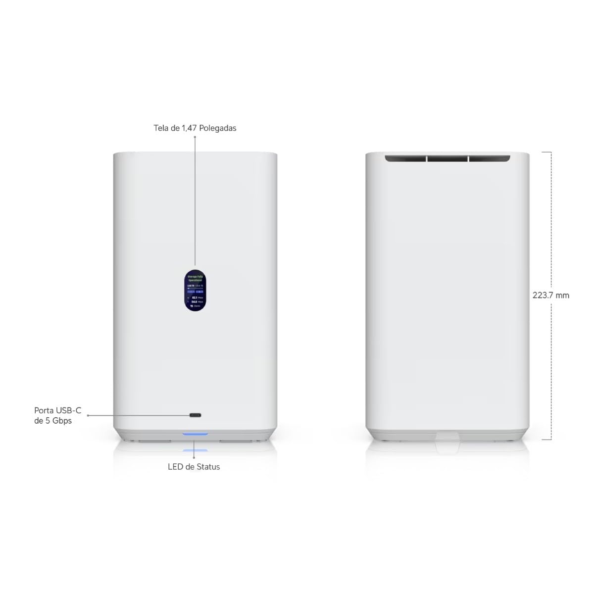 Ubiquiti NAS System UNAS-2 2 Einschübe 3.5" Weiß