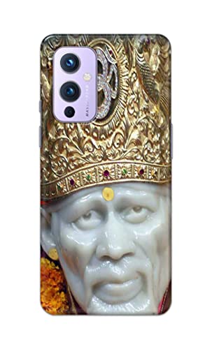 Image of PRINTFIDAA Sai Baba Lord Shiridi Great God Hinduism Hindu Religious Printed Designer Hard Case for OnePlus 9 Back Cover -(e) RPM1005