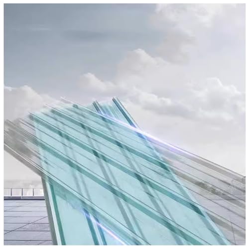 Plaque d'Éclairage du Jour en FRP,Plaque Courbée ,Plaques de Serre, Tôle Ondulée Trapézoïdale Résistant Aux Intempéries,Plaque d'Éclairage du Jour for Plante Jardinage(8pcs,0.9*0.6m/35*24in)