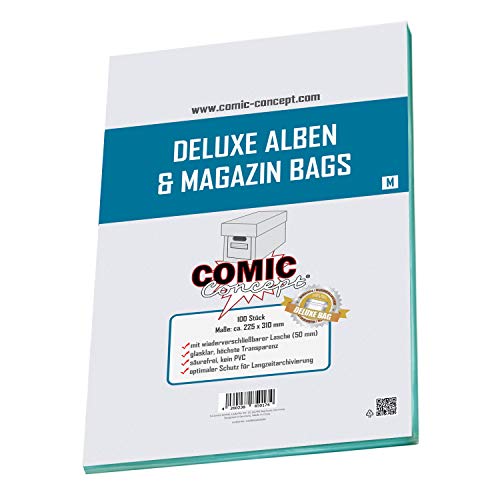 Comic Concept Deluxe Alben & Magazin Bags M - Bolsas para revistas (225 x 310 mm)
