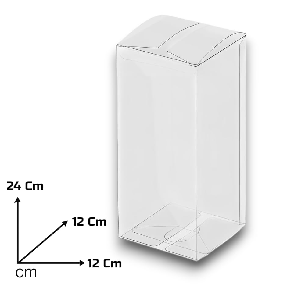 Sconosciuto 50 PZ Scatola Trasparente PVC 4x4x4 cm portaconfetti
