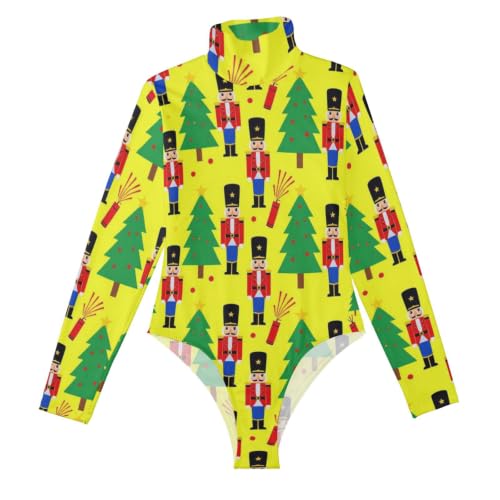 Body floral de lirio GuoChe ideal para lucir estilizada en cenas y eventos de invierno